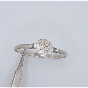Vintage 925 Sterling Silver Sand Dollar Bangle